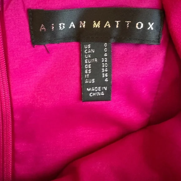 Aidan Mattox Fuchsia High Low Dress Size 0. G#2 - Picture 14 of 16
